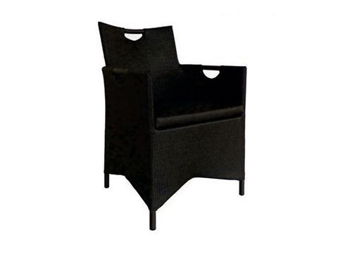 Upholstered Sling Club Chair